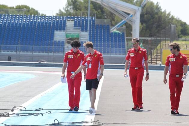 Formel 1, GP Frankreich, Streckenbesichtigung Photo4 LaPresse 21 06 2018 Paul Ricard, France Grand Prix Formula One France 2018 In the pic: Sebastian Vettel (GER) Scuderia Ferrari SF71H  Copyright: xPhoto4 LaPressex