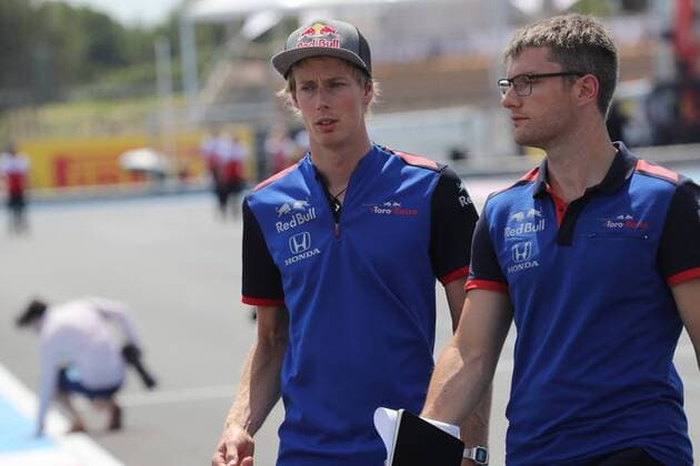 Formel 1, GP Frankreich, Streckenbesichtigung Photo4 LaPresse 21 06 2018 Paul Ricard, France Grand Prix Formula One France 2018 In the pic: Brendon Hartley (FRA) Scuderia Toro Rosso STR13  Copyright: xPhoto4 LaPressex
