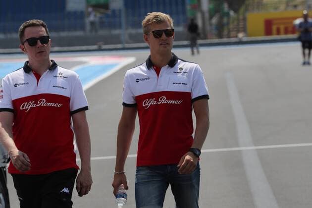 Formel 1, GP Frankreich, Streckenbesichtigung Photo4 LaPresse 21 06 2018 Paul Ricard, France Grand Prix Formula One France 2018 In the pic: Marcus Ericsson (SUE) Alfa Romeo Sauber C37  Copyright: xPhoto4 LaPressex