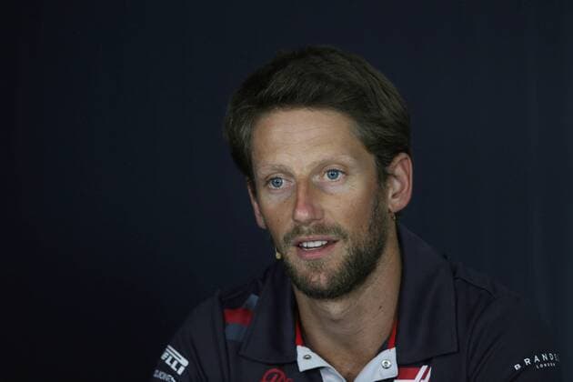 Photo4 LaPresse 21 06 2018 Paul Ricard, France Grand Prix Formula One France 2018 In the pic: Thursday Official Fia press conference PK Pressekonferenz Romain Grosjean (FRA) Haas F1 Team VF-18  Copyright: xPhoto4 LaPressex