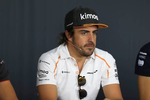 21st June 2018, Circuit Paul Ricard, Le Castellet, France; French Formula One Grand Prix, driver arrivals and press conference PK Pressekonferenz McLaren, Fernando Alonso  ActionPlus12039161 Octane