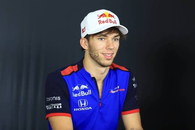 21st June 2018, Circuit Paul Ricard, Le Castellet, France; French Formula One Grand Prix, driver arrivals and press conference PK Pressekonferenz Scuderia Toro Rosso, Pierre Gasly  ActionPlus12039162 Octane