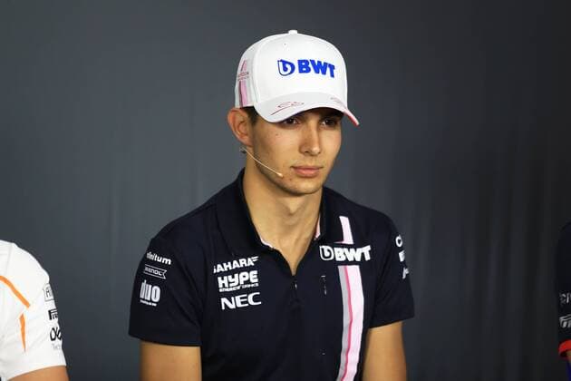 21st June 2018, Circuit Paul Ricard, Le Castellet, France; French Formula One Grand Prix, driver arrivals and press conference PK Pressekonferenz Sahara Force India; Esteban Ocon  ActionPlus12039163 Octane
