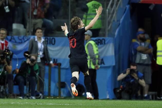 Luka Modric of Croatia during the 2018 FIFA World Cup WM Weltmeisterschaft Fussball Russia group D match between Argentina and Croatia at the Novgorod stadium on June 21, 2018 in Nizhny Novgorod, Russia FIFA World Cup 2018 Russia 2017 2018 xVIxVIxImagesx xMauricexvanxSteenxWKxIVx 11267093