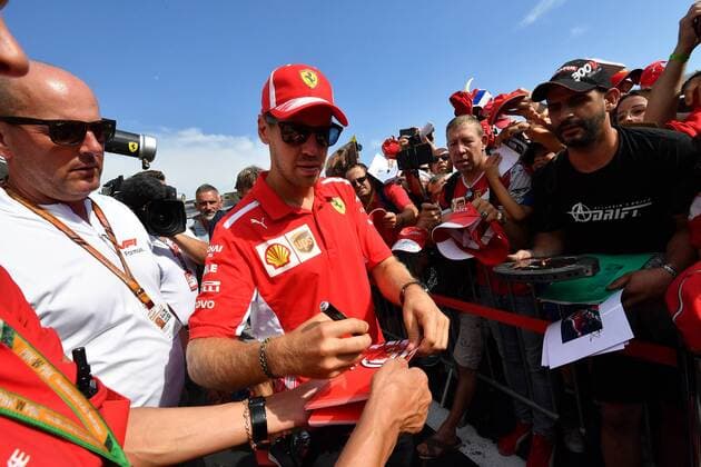 Sebastian Vettel, Scuderia Ferrari, formula 1 GP, Frankreich Paul Ricard 22.06.2018 Photo:mspb Jerry Andre Sebastian Vettel, formula 1 GP, Frankreich 2018