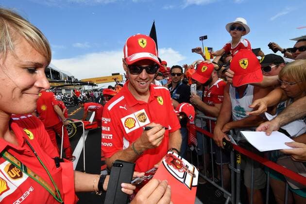 Sebastian Vettel, Scuderia Ferrari, formula 1 GP, Frankreich Paul Ricard 22.06.2018 Photo:mspb Jerry Andre Sebastian Vettel, formula 1 GP, Frankreich 2018