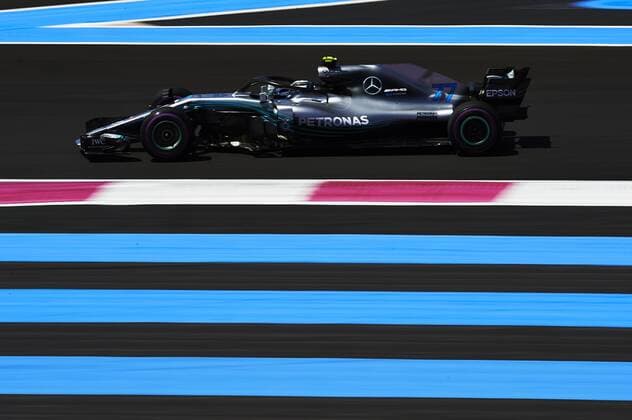 Formel 1, GP Frankreich 22nd June 2018, Circuit Paul Ricard, Le Castellet, France; French Formula One Grand Prix, Friday free practice; Valtteri Bottas of the Mercedes AMG F1 Team in action during the free practice 1  ActionPlus12039317 PabloxGuillen