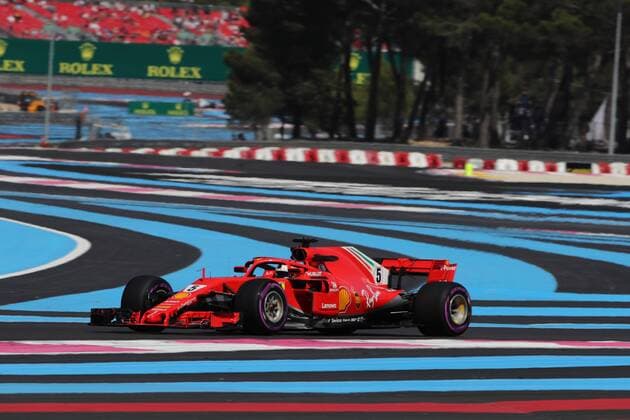 Photo4 LaPresse 22 06 2018 Paul Ricard, France Grand Prix Formula One France 2018 In the pic: free practice 2, Sebastian Vettel (GER) Scuderia Ferrari SF71H  Copyright: xPhoto4 LaPressex