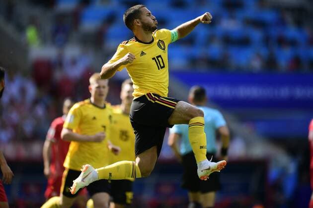 Moscow, Russia - June 23 : Eden Hazard midfielder of Belgium during the FIFA 2018 World Cup Russia group G phase match between Belgium and Tunisia at the Spartak Stadium on June 23, 2018 in Moscow, Russia 23 06 2018 FOOTBALL : Belgique vs Tunisie - Coupe du Monde 2018 - Moscou - 23 06 2018 Photonews Panoramic  775137967