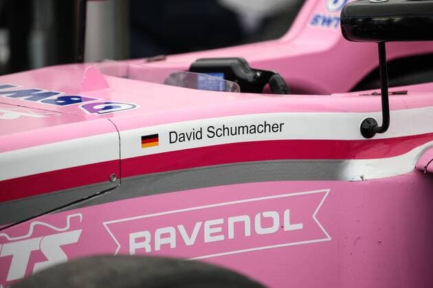 Rennwagen von David Schumacher (US Racing) mit Schriftzug - ADAC Formel 4 Rennen 3 in der Motorsport Arena Oschersleben - Deutschland, Motorsport, Mann, Maenner,15.04.2018