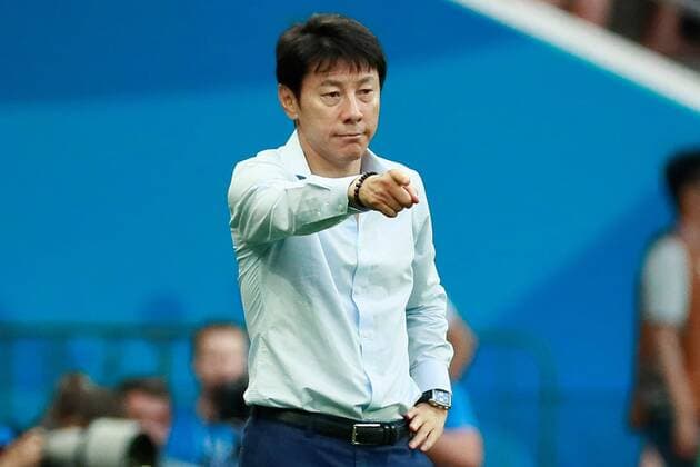 WM 2018, Südkorea - Mexiko South Korean coach Shin Tae-Yong during the FIFA World Cup WM Weltmeisterschaft Fussball 2018 Group F soccer match between Korea Republic and Mexico, in Rostov-On-Don, Russia, 23 June 2018. KOREA REPUBLIC VS. MEXICO !ACHTUNG: NUR REDAKTIONELLE NUTZUNG!  Copyright: xJosexMendezx FWC28-59 20180623-636653742362654350