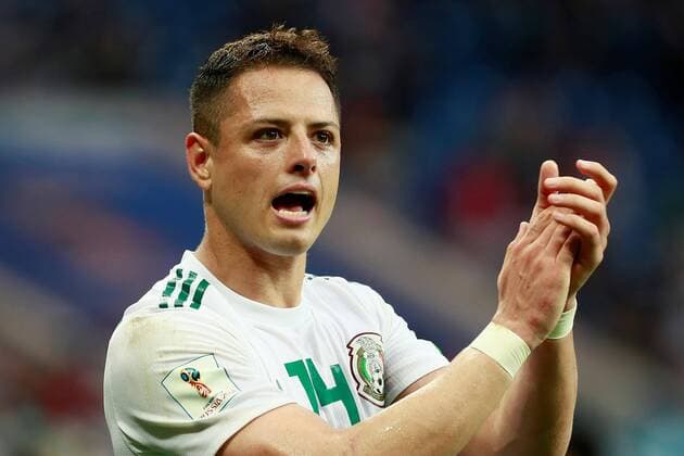 WM 2018, Südkorea - Mexiko Mexican forward Javier Hernandez at the end of the FIFA World Cup WM Weltmeisterschaft Fussball 2018 Group F soccer match between Korea Republic and Mexico, in Rostov-On-Don, Russia, 23 June 2018. KOREA REPUBLIC VS. MEXICO !ACHTUNG: NUR REDAKTIONELLE NUTZUNG!  Copyright: xJosexMendezx FWC28-109 20180623-636653772663657374