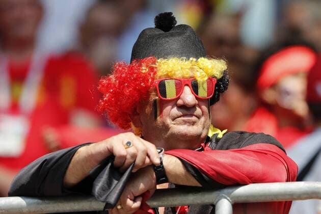 Bilder des Tages - SPORT fan of Belgium during the 2018 FIFA World Cup WM Weltmeisterschaft Fussball Russia group G match between Belgium and Tunisia at the Otkrytiye Arena on June 23, 2018 in Moscow, Russia FIFA World Cup 2018 Russia 2017 2018 xVIxVIxImagesx xMauricexvanxSteenxWKxIVx 11292195
