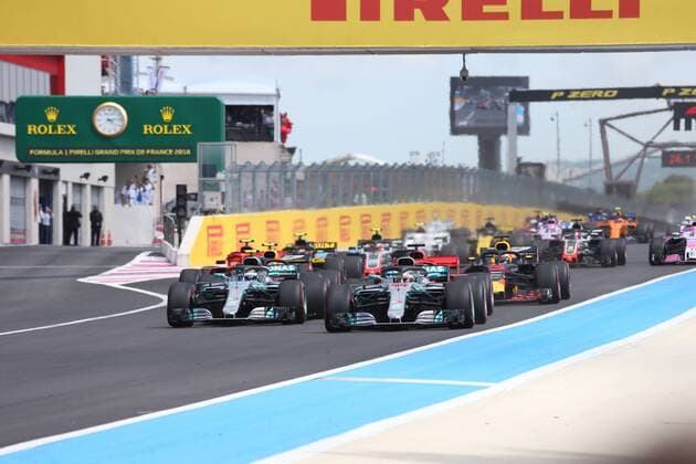 Photo4 LaPresse 24 06 2018 Paul Ricard, France Grand Prix Formula One France 2018 In the pic: start of the race  Copyright: xPhoto4 LaPressex