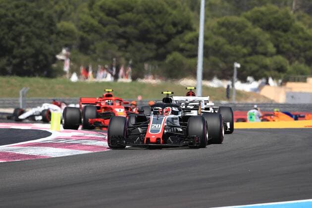 24th June 2018, Circuit Paul Ricard, Le Castellet, France; French Formula One Grand Prix, race day; Haas F1 Team; Kevin Magnussen  ActionPlus12040300 Octane