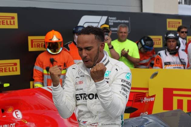 Photo4 LaPresse 24 06 2018 Paul Ricard, France Grand Prix Formula One France 2018 In the pic: winner Lewis Hamilton (GBR) Mercedes AMG F1 W09  Copyright: xPhoto4x