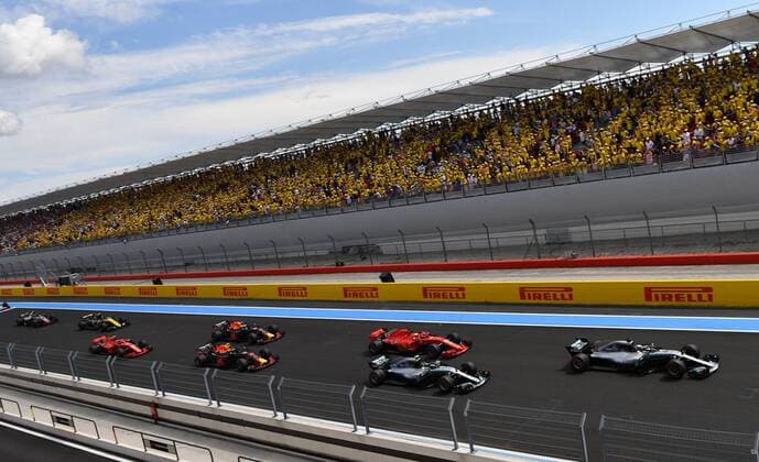 Start, formula 1 GP, Frankreich Paul Ricard 24.06.2018 Photo:mspb Jerry Andre Start; formula 1 GP, Frankreich 2018