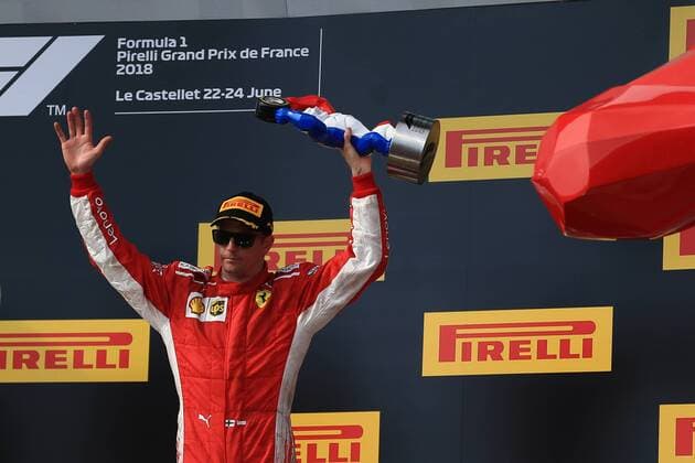 24th June 2018, Circuit Paul Ricard, Le Castellet, France; French Formula One Grand Prix, race day; Scuderia Ferrari, Kimi Raikkonen in 3rd place  ActionPlus12040382 Octane