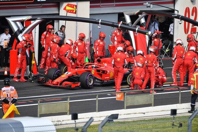 Sebastian Vettel, Scuderia Ferrari, formula 1 GP, Frankreich Paul Ricard 24.06.2018 Photo:mspb Jerry Andre Pitstop, Sebastian Vettel, formula 1 GP, Frankreich 2018
