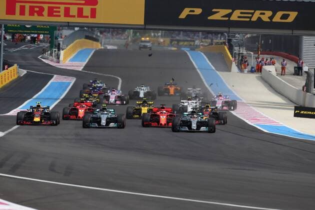 Photo4 LaPresse 24 06 2018 Paul Ricard, France Grand Prix Formula One France 2018 In the pic: race the start  Copyright: xPhoto4 LaPressex