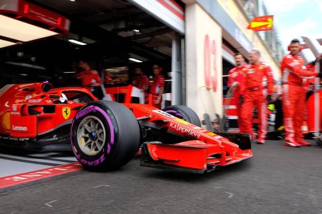 June 24, 2018 - Le Castellet, Var, France - Ferrari 5 Driver SEBASTIAN VETTEL (GER) take his place to the grid of the Formula one French Grand Prix at the Paul Ricard circuit at Le Castellet - France. F1 2018: French Grand Prix : Lewis Hamilton won - ZUMAp119 20180624_zaf_p119_021 Copyright: xPierrexSteveninx