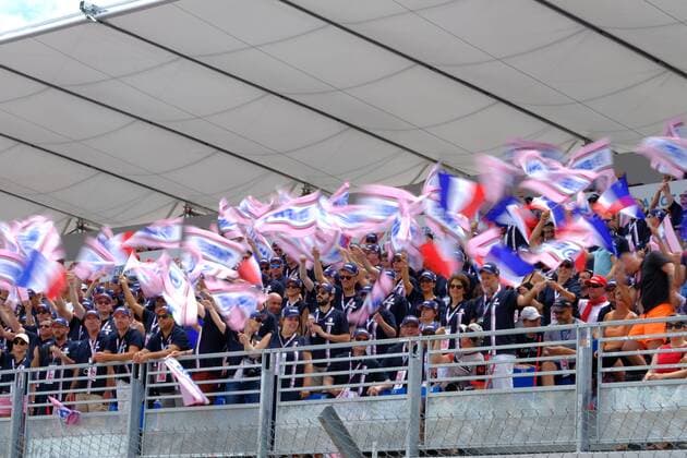 June 24, 2018 - Le Castellet, Var, France - The Force India 31 Driver ESTEBAN OCON (FRA) fans during the Formula one French Grand Prix at the Paul Ricard circuit at Le Castellet - France. F1 2018: French Grand Prix : Lewis Hamilton won - ZUMAp119 20180624_zaf_p119_049 Copyright: xPierrexSteveninx