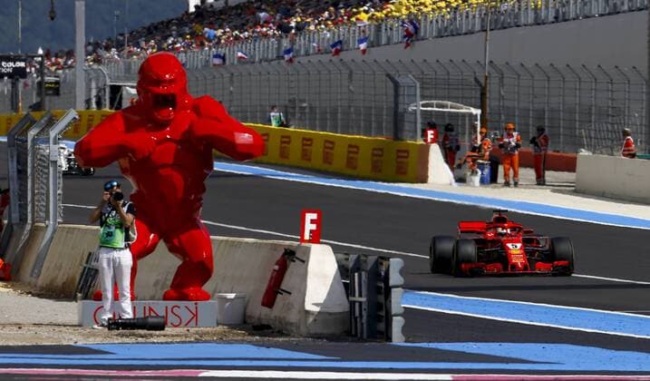 Motorsports: FIA Formula One World Championship WM Weltmeisterschaft 2018, Grand Prix of France, 5 Sebastian Vettel (GER, Scuderia Ferrari), Le Castellet France