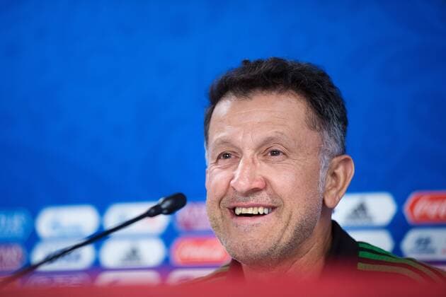 WM 2018, Pressekonferenz Nationalteam Mexiko 180626 Head coach Juan Carlos Osorio of the Mexican national football team at a press conference PK Pressekonferenz during the FIFA World Cup WM Weltmeisterschaft Fussball on June 26, 2018 in Ekaterinburg. Photo: Joel Marklund BILDBYRN kod JM 87734 Copyright: JOELxMARKLUND BB180626JM062