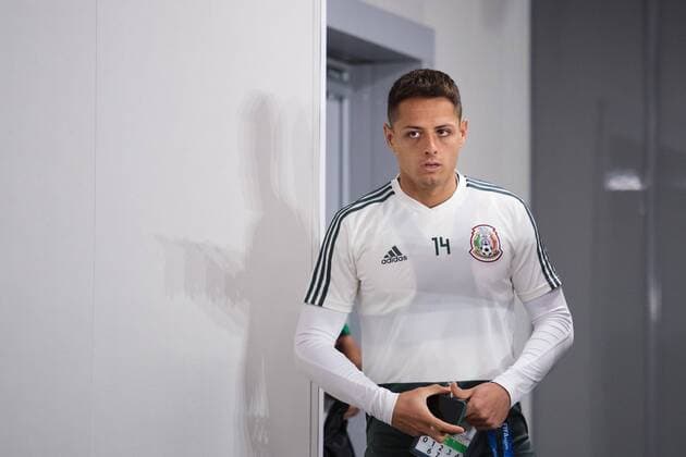 WM 2018, Pressekonferenz Nationalteam Mexiko 180626 Javier Hernandez of the Mexican national football team at a press conference PK Pressekonferenz during the FIFA World Cup WM Weltmeisterschaft Fussball on June 26, 2018 in Ekaterinburg. Photo: Joel Marklund BILDBYRN kod JM 87734 Copyright: JOELxMARKLUND BB180626JM065