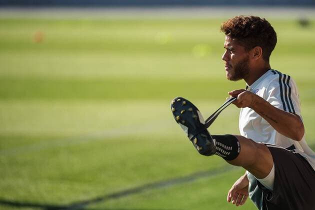 180626 Jonathan Dos Santos of the Mexican national football team at a practice session during the FIFA World Cup WM Weltmeisterschaft Fussball on June 26, 2018 in Ekaterinburg. Photo: Joel Marklund BILDBYRN kod JM 87735 Copyright: JOELxMARKLUND BB180626JM081
