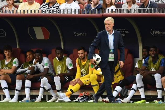 Bilder des Tages - SPORT Fussball, Herren, Saison 2017 18, WM in Russland, Gruppe C (3. Spieltag), Dänemark - Frankreich, Cheftrainer Didier Deschamps (Frankreich), 26.06.2018, *** Soccer Men Season 2017 18 WC in Russia Group C 3 Gameday Denmark France Head Coach Didier Deschamps France 26 06 2018 Copyright: xMatthiasxKochx