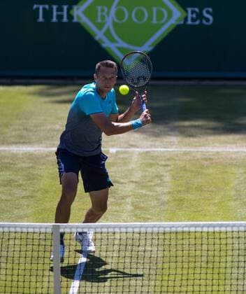 Sergiy Stakhovsky (Ukraine) during The Boodles 2018 exhibition Tennis event at Stoke Park, Slough, England on 27 June 2018. Copyright: xAndyxRowlandx PMI-2076-0001