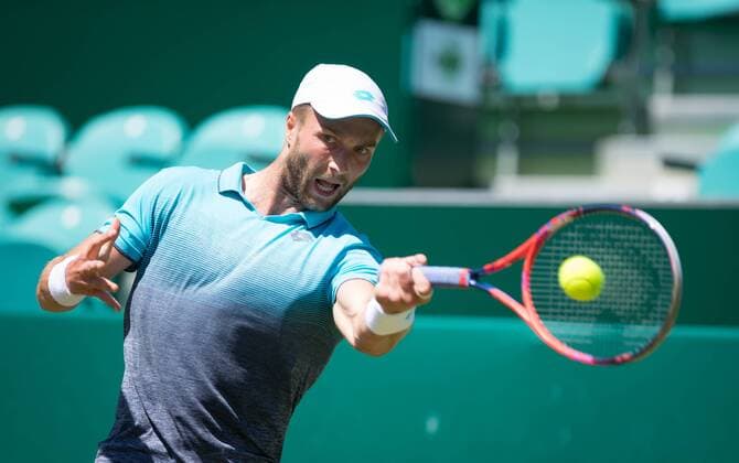 Liam Broady (GBR) during The Boodles 2018 exhibition Tennis event at Stoke Park, Slough, England on 27 June 2018. Copyright: xAndyxRowlandx PMI-2076-0004