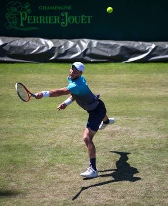 Liam Broady (GBR) during The Boodles 2018 exhibition Tennis event at Stoke Park, Slough, England on 27 June 2018. Copyright: xAndyxRowlandx PMI-2076-0006