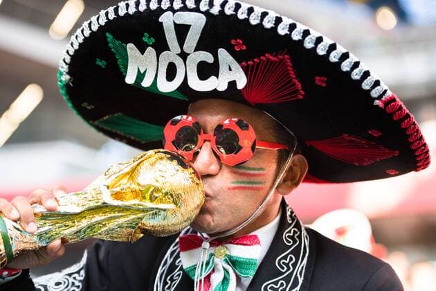 180627 Fans of Mexico prior the FIFA World Cup WM Weltmeisterschaft Fussball group stage match between Mexico and Sweden on June 27, 2018 in Ekaterinburg. Photo: Joel Marklund BILDBYRN kod JM 87737 Copyright: JOELxMARKLUND BB180627JM038