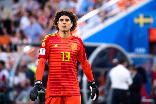 180627 goalkeeper Guillermo Ochoa of Mexico during the FIFA World Cup WM Weltmeisterschaft Fussball group stage match between Mexico and Sweden on June 27, 2018 in Ekaterinburg. Photo: Petter Arvidson BILDBYRAN kod PA 87737 Copyright: PETTERxARVIDSON BB180627PA130