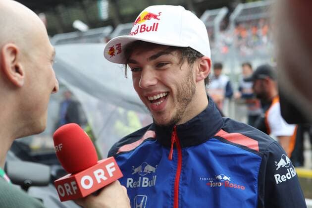 FORMULA 1 - GP of Austria 2018 SPIELBERG,AUSTRIA,28.JUN.18 - MOTORSPORTS, FORMULA 1 - Grand Prix of Austria, Red Bull Ring, preview. Image shows Pierre Gasly (FRA Scuderia Toro Rosso). GEPAxpictures xAndreasxPranter