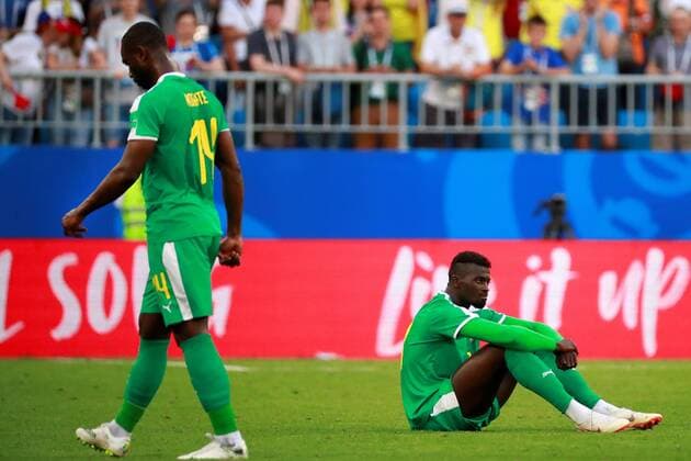 Sport - Bilder des Tages Senegalese players at the end of the FIFA World Cup WM Weltmeisterschaft Fussball 2018 Group H soccer match between Senegal and Colombia, in Samara, Russia, 28 June 2018. SENEGAL VS. COLOMBIA !ACHTUNG: NUR REDAKTIONELLE NUTZUNG!  Copyright: xJosexMendezx FWC45-157 20180628-636658055975780319