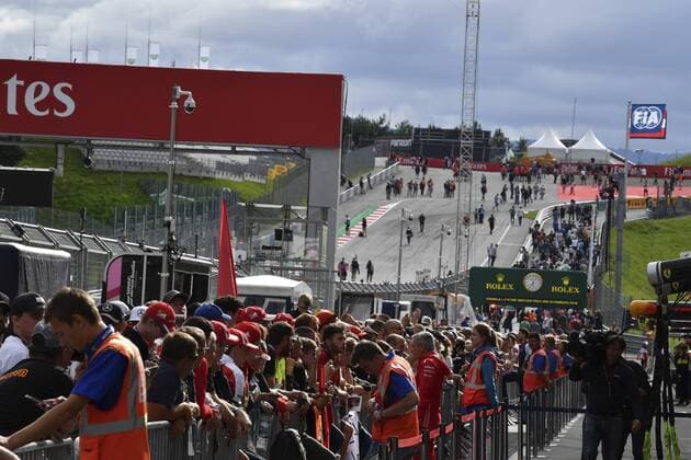 Ambiente en el circtuito Red Bull Ring, Spielberg, antes del Gran Premio de Austria. Atmosphere at Red Bull Ring circuit before the Grand Prix of Austria.  RV RACING PRESS