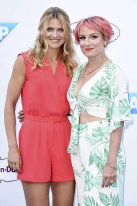 Bethanie Mattek-Sands und Lucy Safarova beim Tennis on the Thames WTA Tennis Damen Event in den Bernie Spain Gardens. London, 28.06.2018