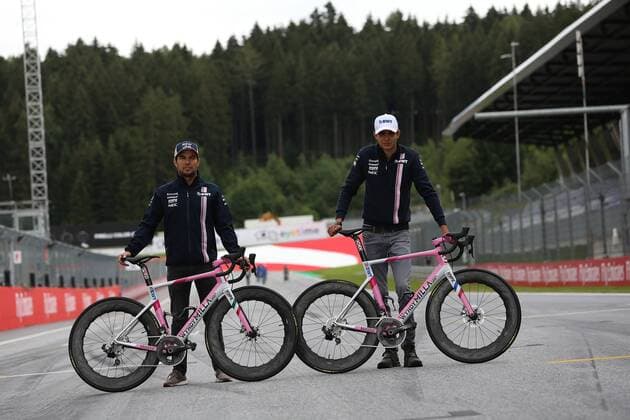 Sergio Perez, Esteban Ocon, Sahara Force India F1, formula 1 GP, Austria in Spielberg, 29.06.2018 Photo:mspb Jean Petin Sergio Perez, Esteban Ocon, formula 1 GP, Austria 2018