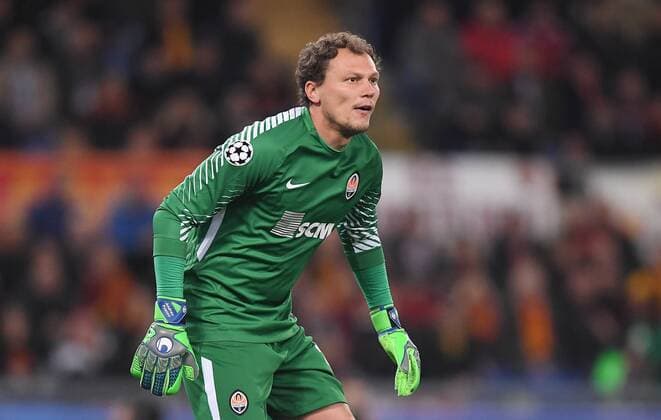 FUSSBALL CHAMPIONS LEAGUE SAISON 2017 2018 AS Rom - FC Shakhtar Donetsk 13.03.2018 Torwart Andriy Pyatov (Shakhtar Donetsk)
