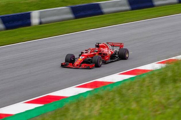 28.06.2018, Red Bull Ring, Spielberg, AUT, FIA, Formel 1, Grosser Preis von Oesterreich, Training, im Bild Sebastian Vettel (GER, Scuderia Ferrari) German Formula One driver Sebastian Vettel of Scuderia Ferrari during training of the Austrian FIA Formula One Grand Prix at the Red Bull Ring in Spielberg, France on 2018 06 28. Spielberg