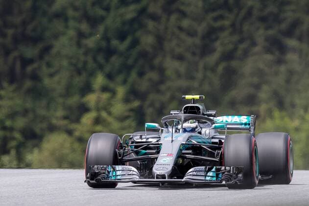 28.06.2018, Red Bull Ring, Spielberg, AUT, FIA, Formel 1, Grosser Preis von Oesterreich, Training, im Bild Valtteri Bottas (FIN, Mercedes) Finnish Formula One driver Valtteri Bottas of Mercedes during training of the Austrian FIA Formula One Grand Prix at the Red Bull Ring in Spielberg, France on 2018 06 28. Spielberg