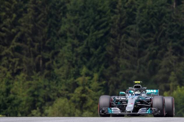 28.06.2018, Red Bull Ring, Spielberg, AUT, FIA, Formel 1, Grosser Preis von Oesterreich, Training, im Bild Valtteri Bottas (FIN, Mercedes) Finnish Formula One driver Valtteri Bottas of Mercedes during training of the Austrian FIA Formula One Grand Prix at the Red Bull Ring in Spielberg, France on 2018 06 28. Spielberg