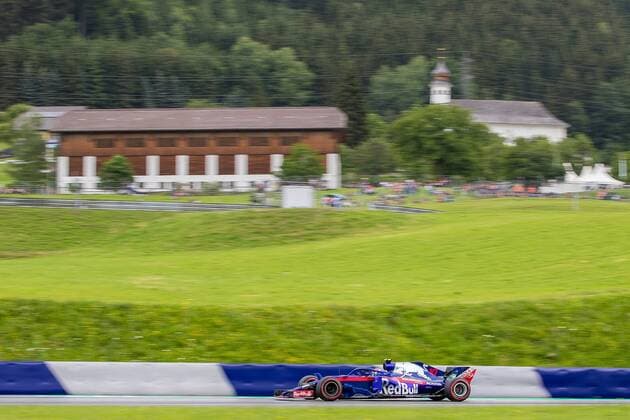 28.06.2018, Red Bull Ring, Spielberg, AUT, FIA, Formel 1, Grosser Preis von Oesterreich, Training, im Bild Pierre Gasly (FRA, Toro Rosso) French Formula One driver Pierre Gasly of Toro Rosso during training of the Austrian FIA Formula One Grand Prix at the Red Bull Ring in Spielberg, France on 2018 06 28. Spielberg