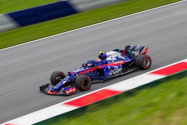 28.06.2018, Red Bull Ring, Spielberg, AUT, FIA, Formel 1, Grosser Preis von Oesterreich, Training, im Bild Pierre Gasly (FRA, Toro Rosso) Danish Formula One driver Kevin Magnussen of Haas during training of the Austrian FIA Formula One Grand Prix at the Red Bull Ring in Spielberg, France on 2018 06 28. Spielberg