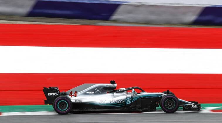 Motorsports: FIA Formula One World Championship WM Weltmeisterschaft 2018, Grand Prix of Austria, 44 Lewis Hamilton (GBR, Mercedes AMG Petronas Motorsport), Spielberg Austria