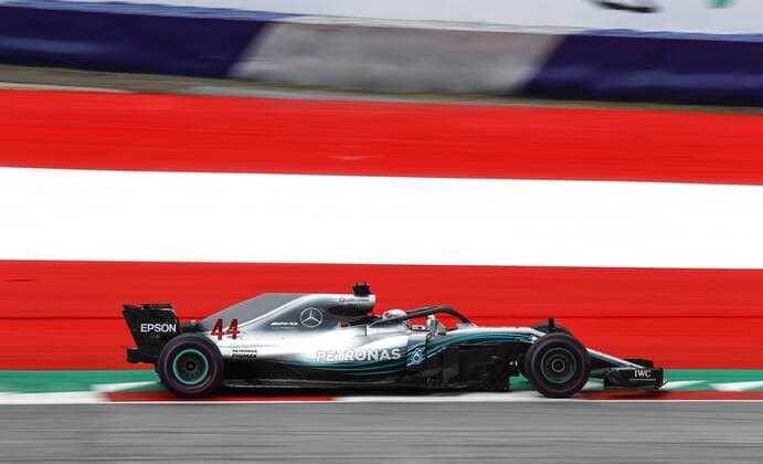 Motorsports: FIA Formula One World Championship WM Weltmeisterschaft 2018, Grand Prix of Austria, 44 Lewis Hamilton (GBR, Mercedes AMG Petronas Motorsport), Spielberg Austria