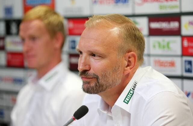BAU 29.06.2018 Göppingen Handball Frisch Auf! Göppingen PK Hartmut Mayerhoffer wird als Trainer vorgestellt, vorn Trainer Hartmut Mayerhoffer